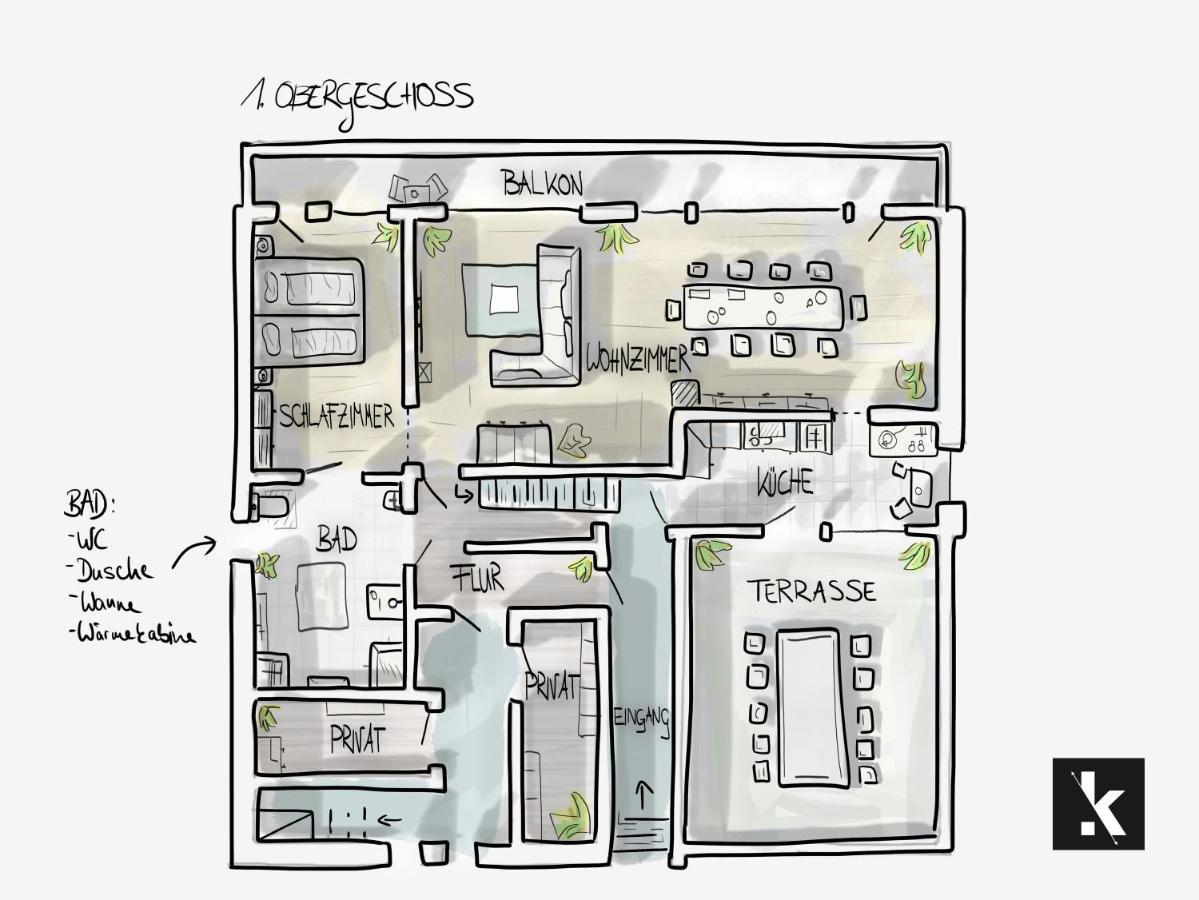 Apartament Falkenblick Og Im Fh Falkenhoehe Oberweißbach